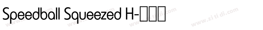 Speedball Squeezed H字体转换